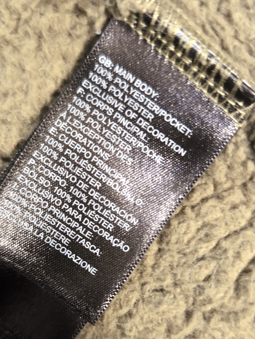 The North Face Cabin Fleece Campshire Full-Zip Jacket Size Small in Olive Green - Picture 11 of 12